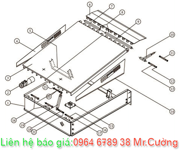 Cấu tạo chi tiết của Dock leveler